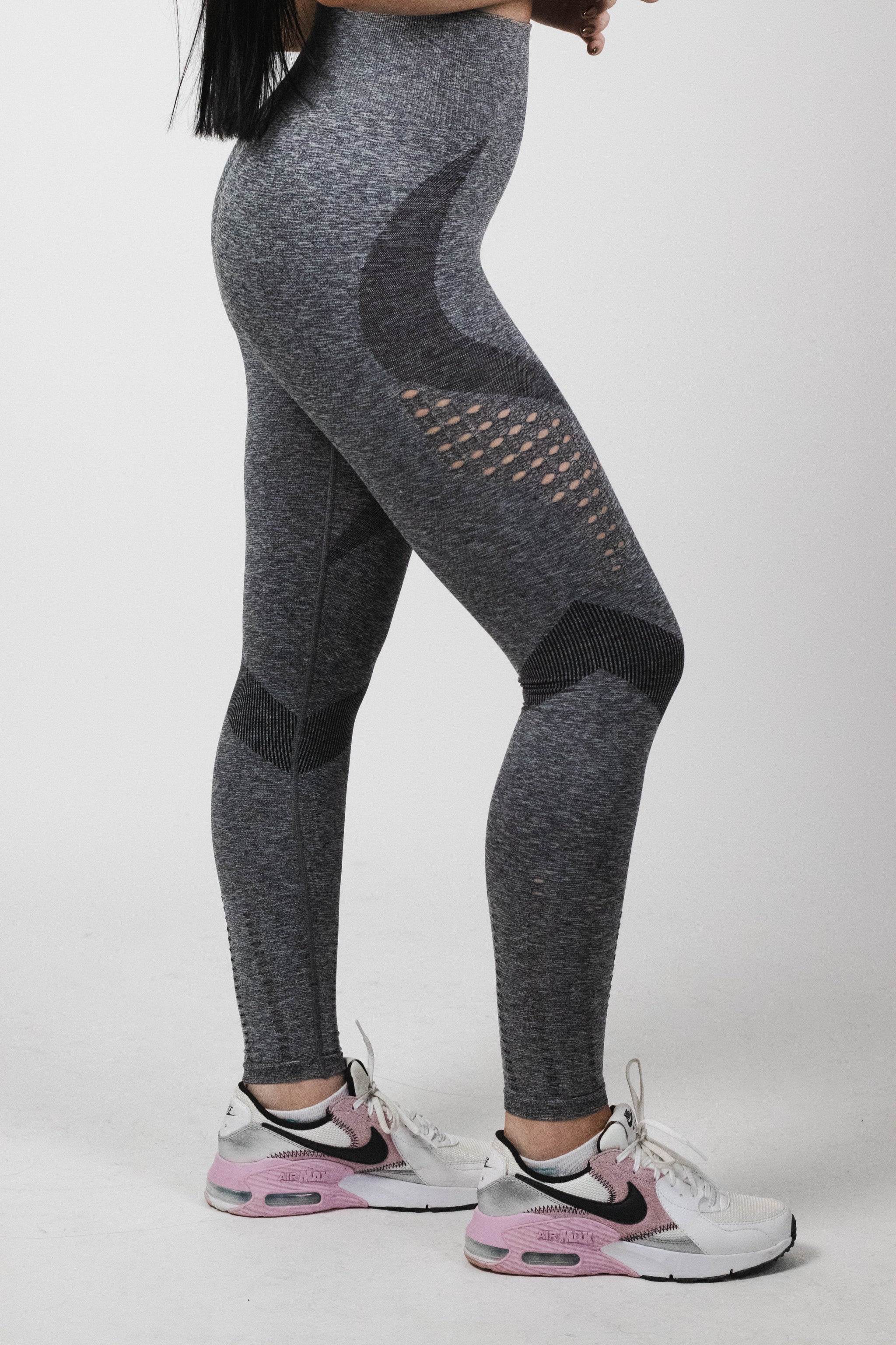 MELANGE BUBBLE MOTION SEAMLESS LEGGING